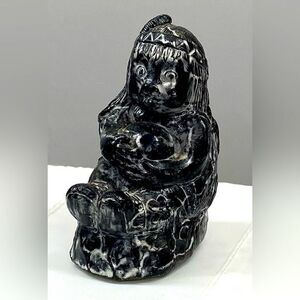 Al Wolf Small Carving Child Handmade Canada Original Collectible